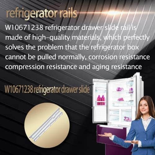 Actualización W10671238 WPW10671238 Riel Central para Cajón - Imagen 6