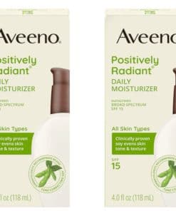 Aveeno Positively Radiant Daily Moisturizer con SPF 15, 2 x