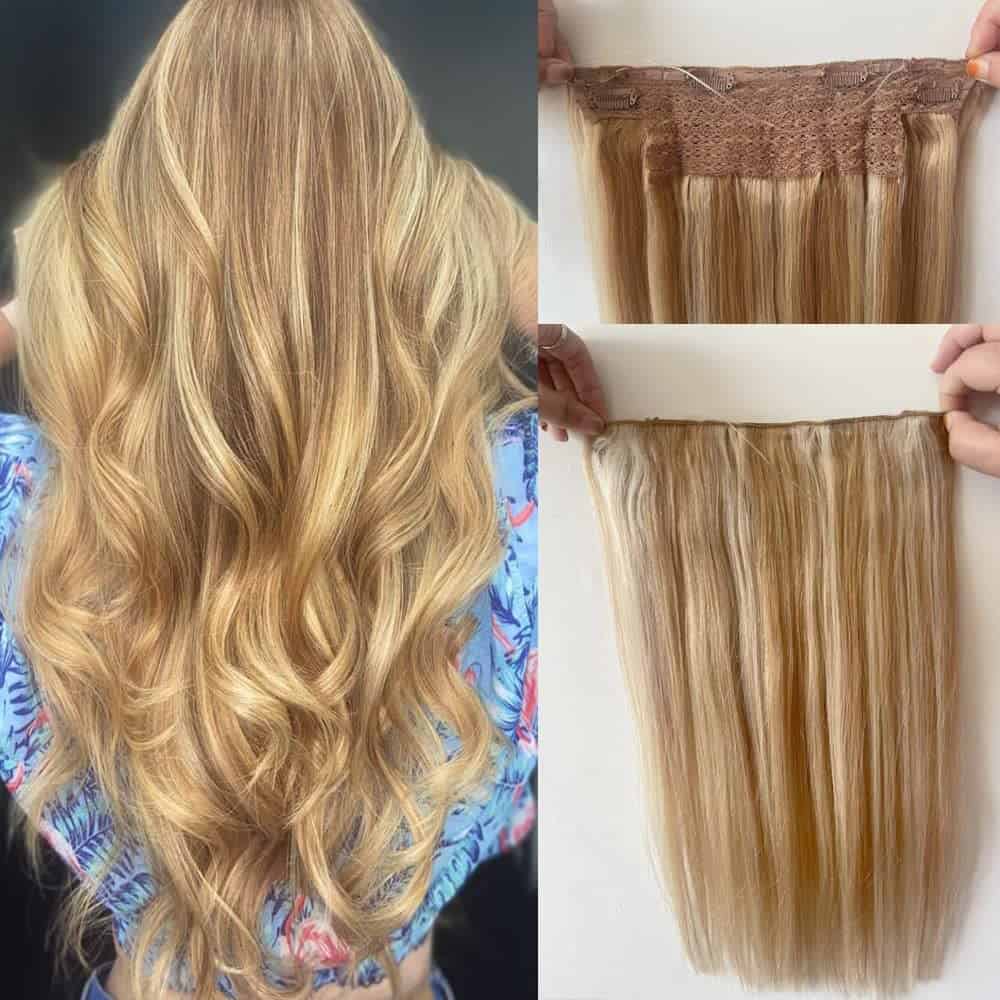 Extensiones de Cabello con Cable Invisible y Diadema
