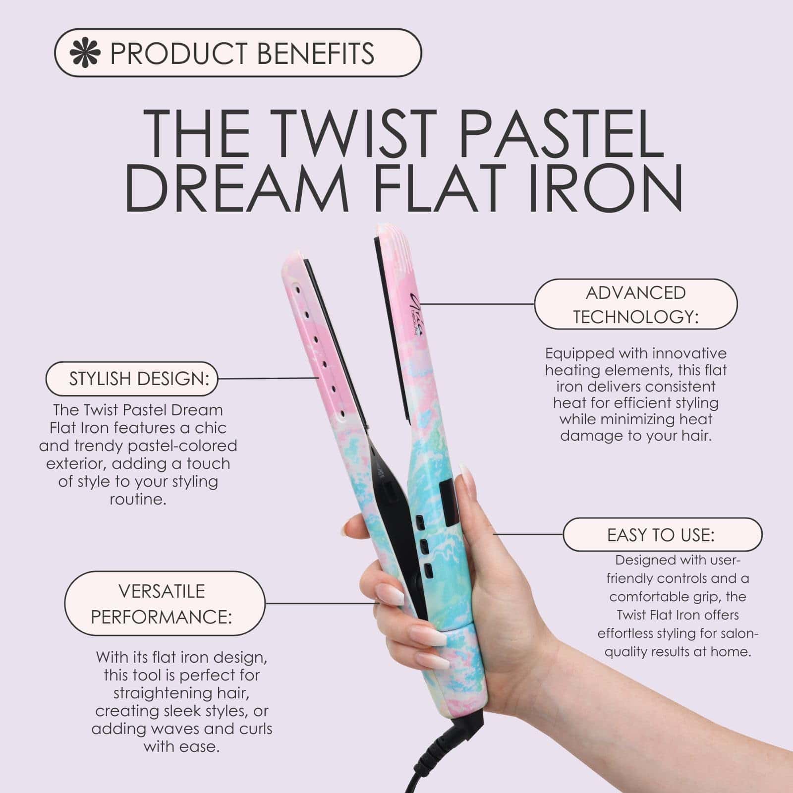 Plancha para el cabello Aria Beauty The Twist - Diseño de - Imagen 3