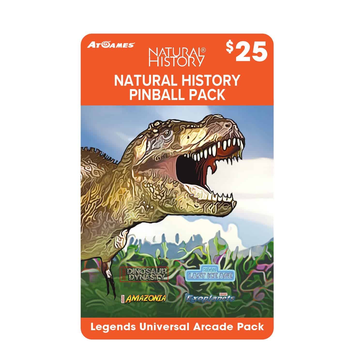 AtGames Natural History Pinball Pack Game Card para Todas