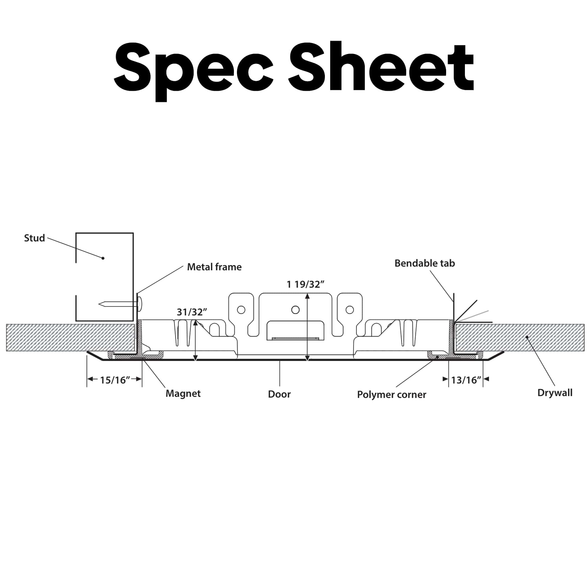 Mejor Panel de Acceso Magnético de 14� x 15.5� con Marco - Imagen 10