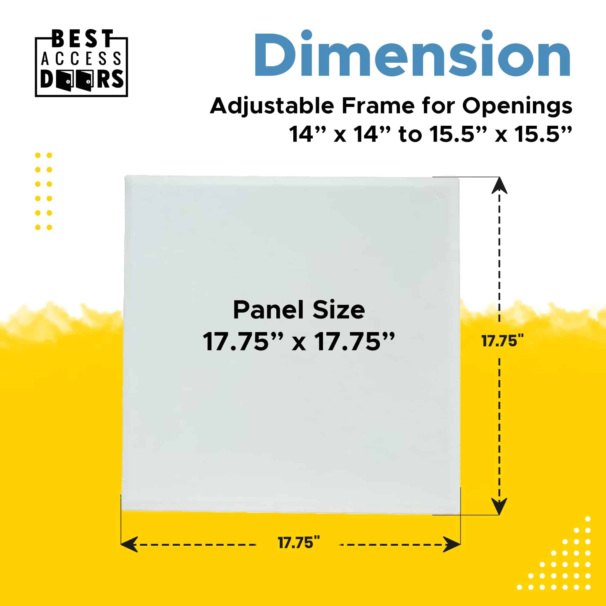 Mejor Panel de Acceso Magnético de 14� x 15.5� con Marco - Imagen 4