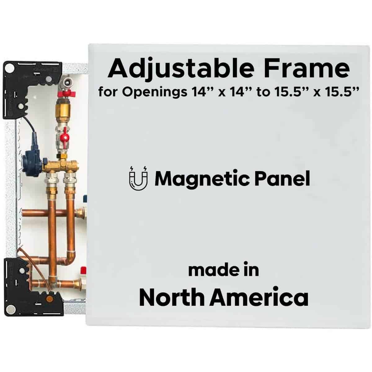 Mejor Panel de Acceso Magnético de 14� x 15.5� con Marco