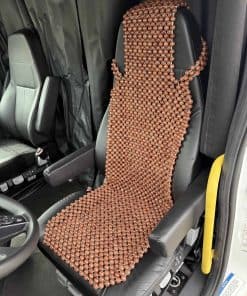 Cubierta de Asiento de Madera Natural con Perlas Extra