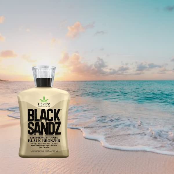 Hempz Black Sandz Bronceador Negro Único DHA y Bronceador - Imagen 8