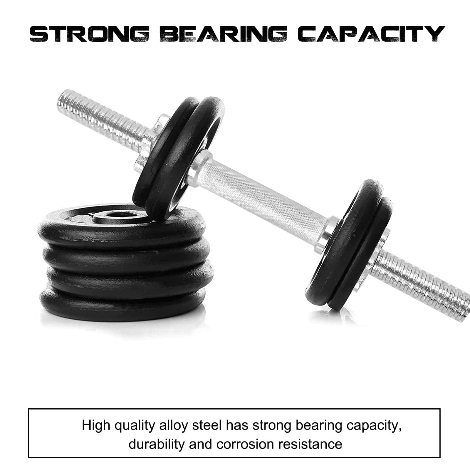 Agarres de Mancuerna Roscados Cromados de 1 Pulgada Par, - Imagen 5