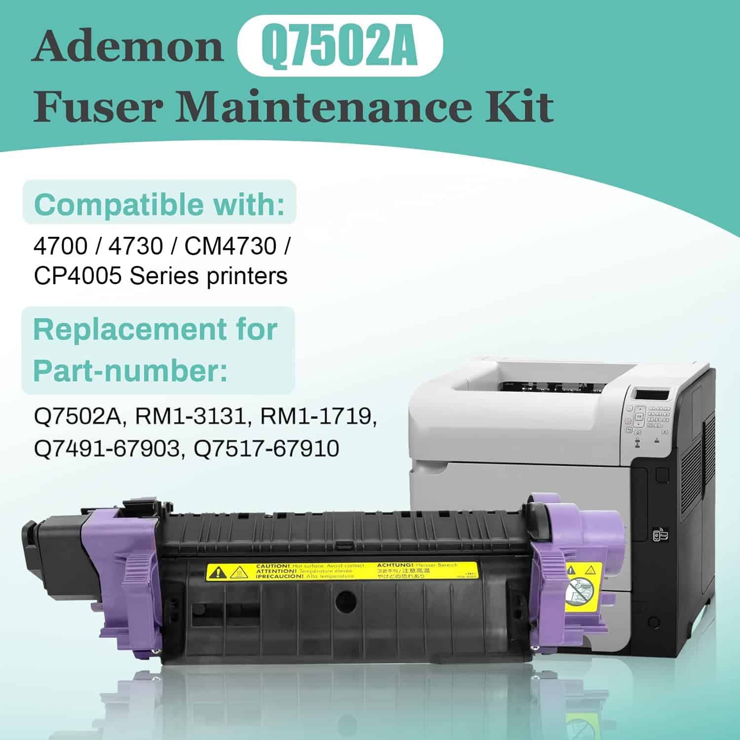 Kit de Mantenimiento de Fusor Q7502A (RM1-3131) para - Imagen 3