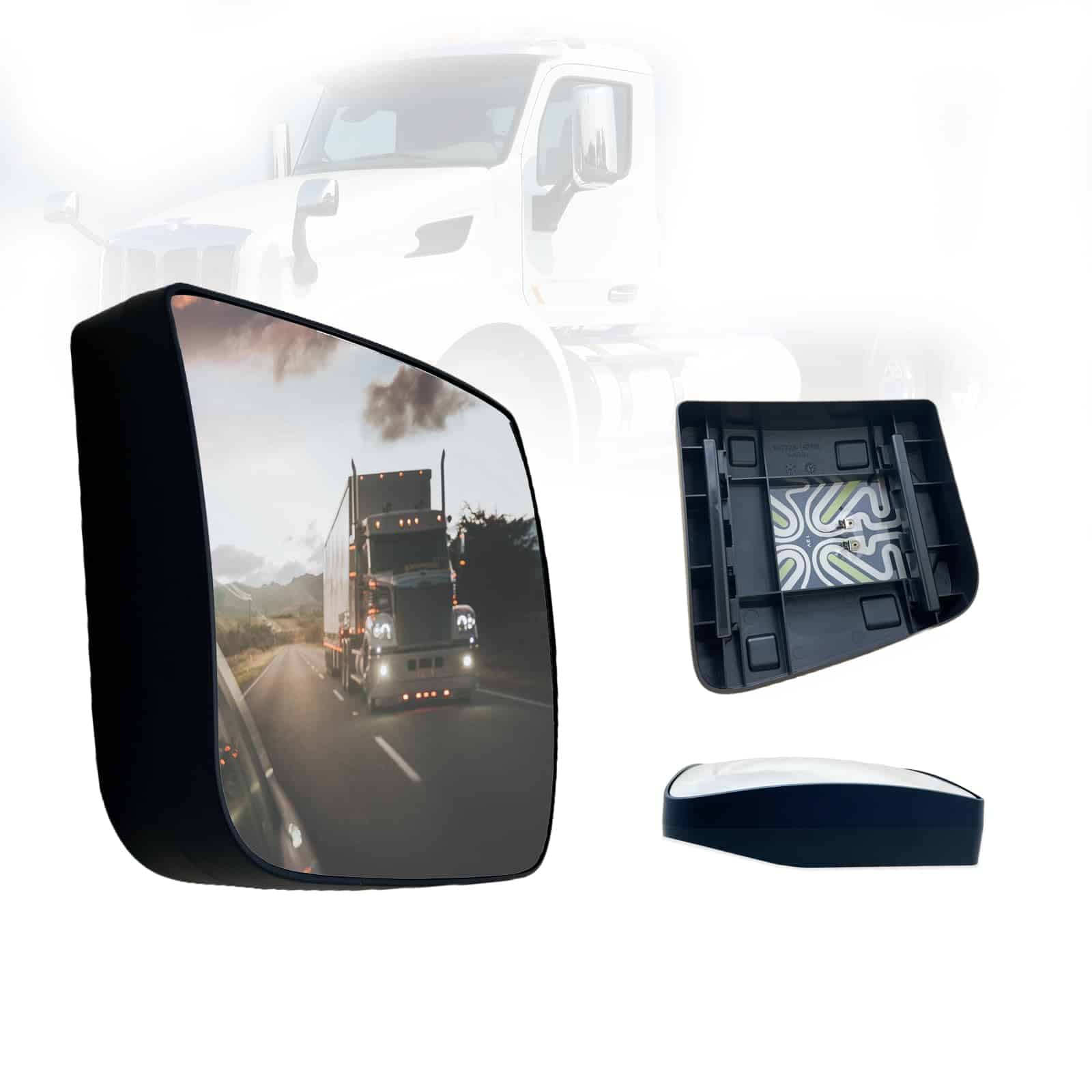 Espejo de repuesto SPLENDID para Peterbilt 579 -Negro