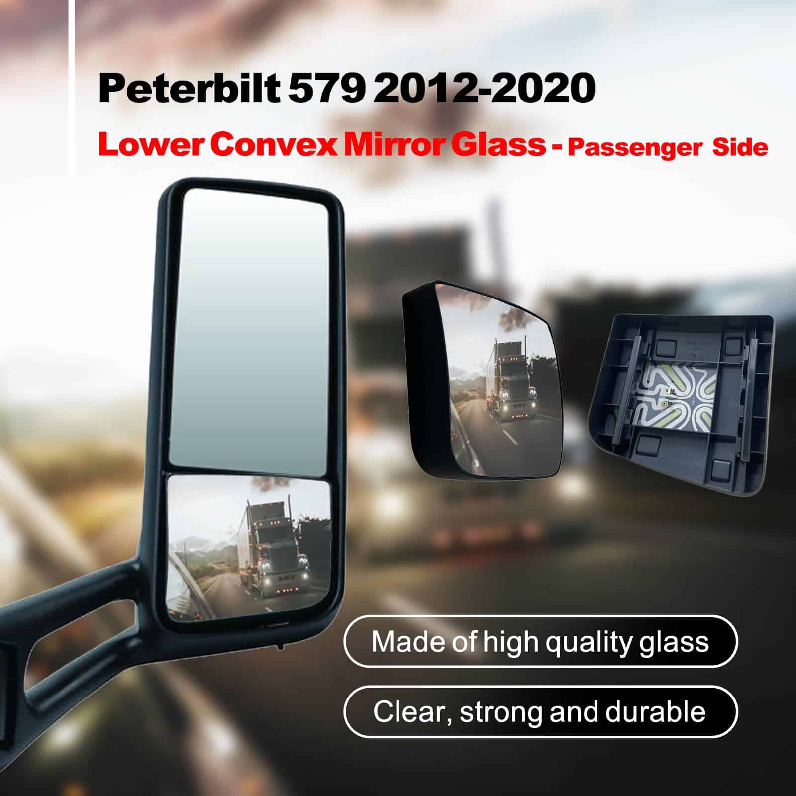 Espejo de repuesto SPLENDID para Peterbilt 579 -Negro - Imagen 3