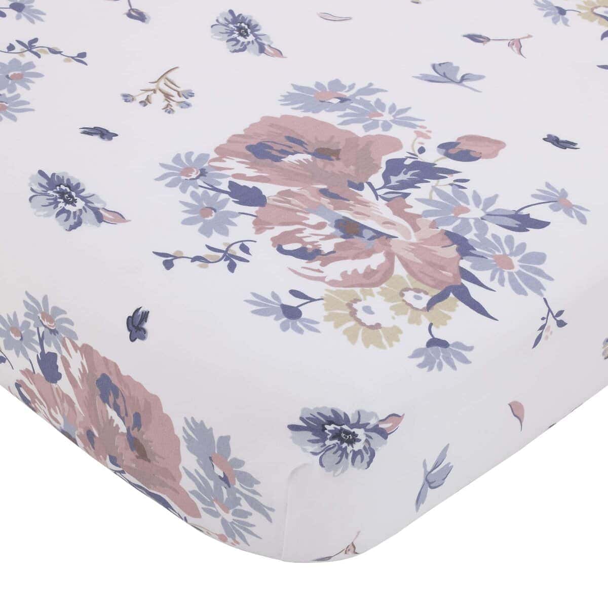 Juego de Ropa de Cama de Cuna NoJo Farmhouse Chic Rosa - Imagen 4