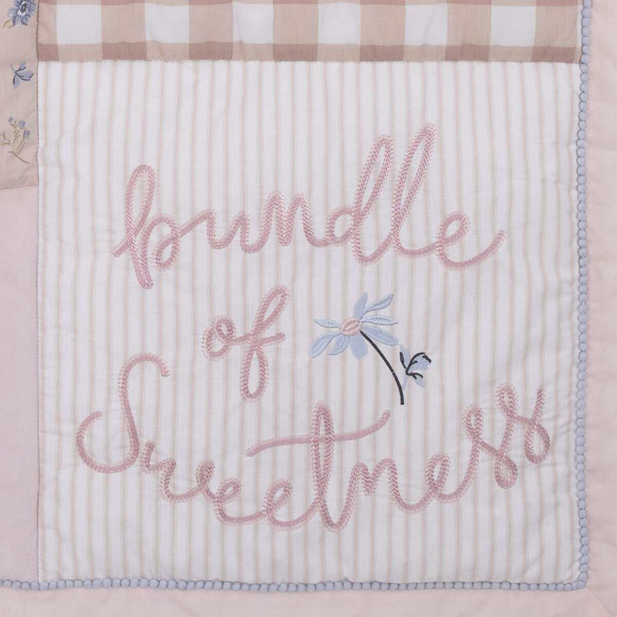 Juego de Ropa de Cama de Cuna NoJo Farmhouse Chic Rosa - Imagen 9