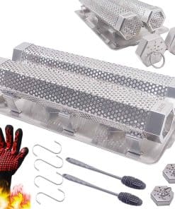 Tubo ahumador de pellets XOIEPZE 2-Pack 12" - Tubo de humo