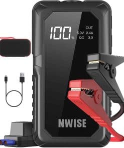 Arrancador de Coche NWISE, 2000A Pico 20000mAh Arrancador