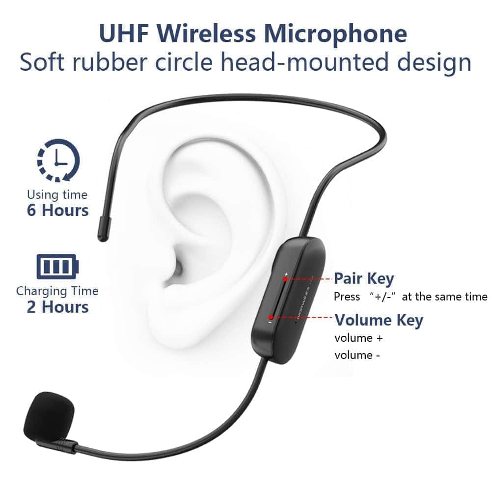 Amplificador de Voz Inalámbrico Norwii con Micrófono - Imagen 7