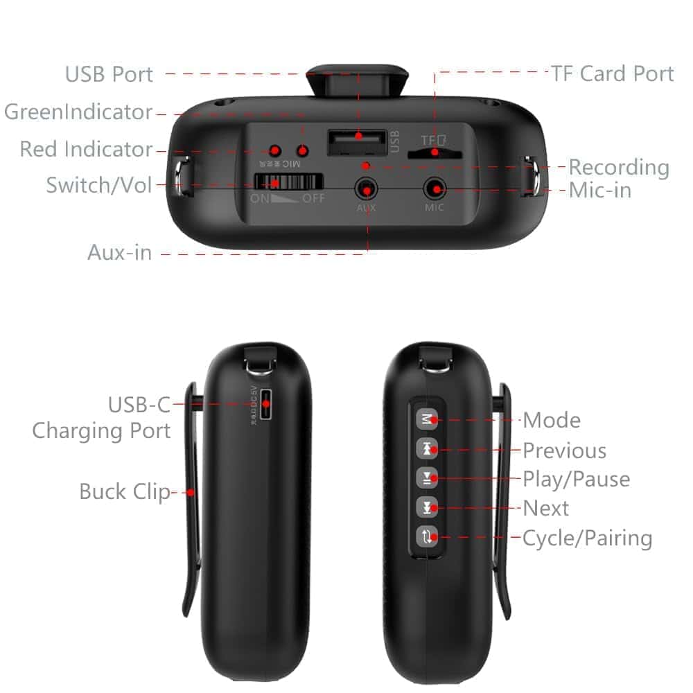 Amplificador de Voz Inalámbrico Norwii con Micrófono - Imagen 9