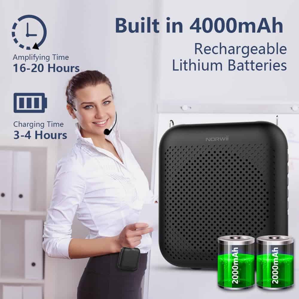 Amplificador de Voz Inalámbrico Norwii con Micrófono - Imagen 8