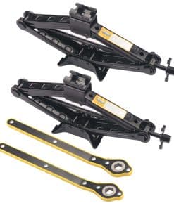 Set de 2 Gatos de Tijera de 2 Toneladas para Automóvil, con