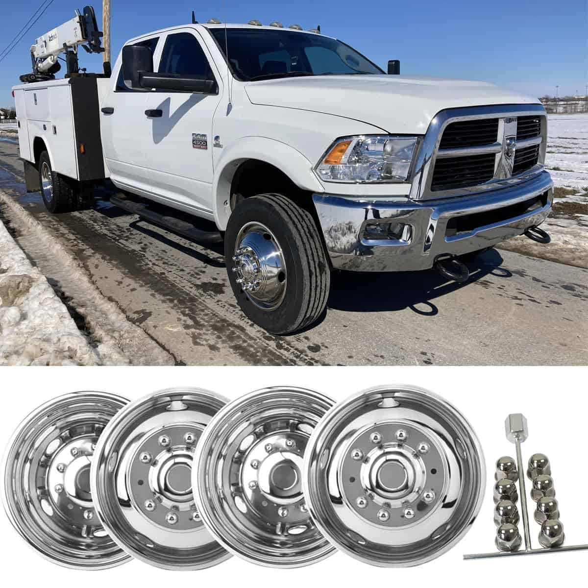 Juego de 2 Cubiertas de Rueda Simuladoras Delanteras y 2