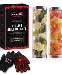 Canasta de parrilla rodante Blazin' Grill | Canastas para
