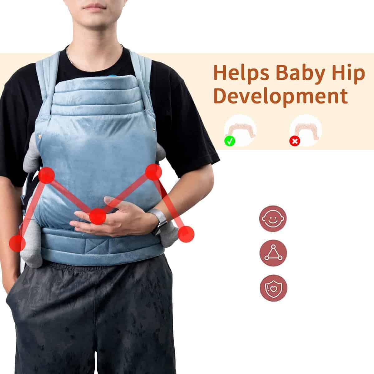 Mochila Portabebés �NEST BLANCHE� para recién nacidos a - Imagen 4