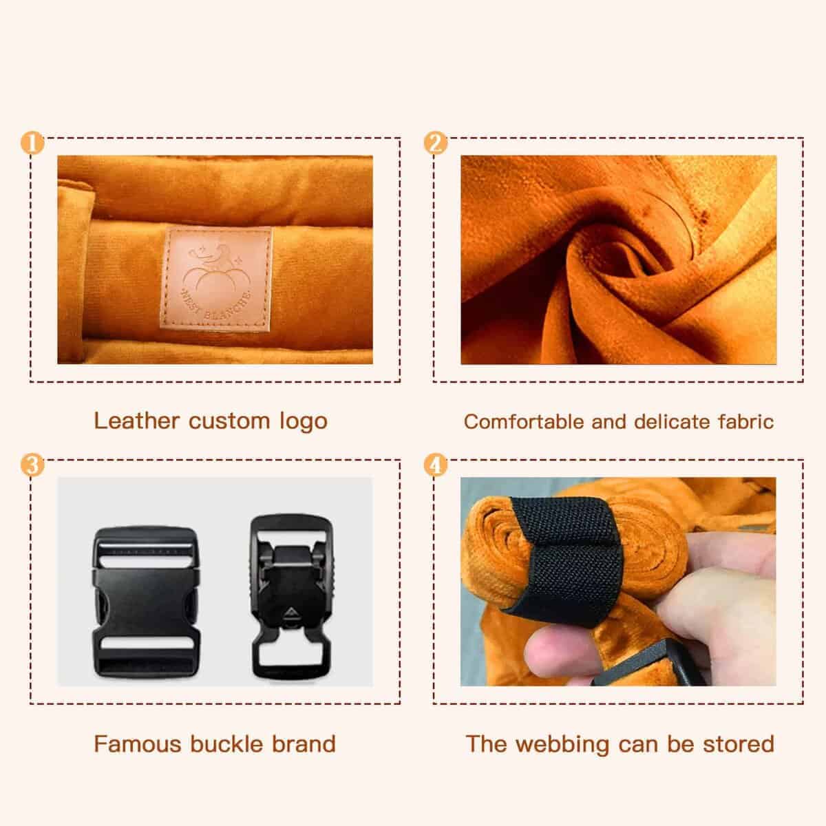 ¡Canguro NEST BLANCHE para recién nacidos a niños pequeños, - Imagen 6