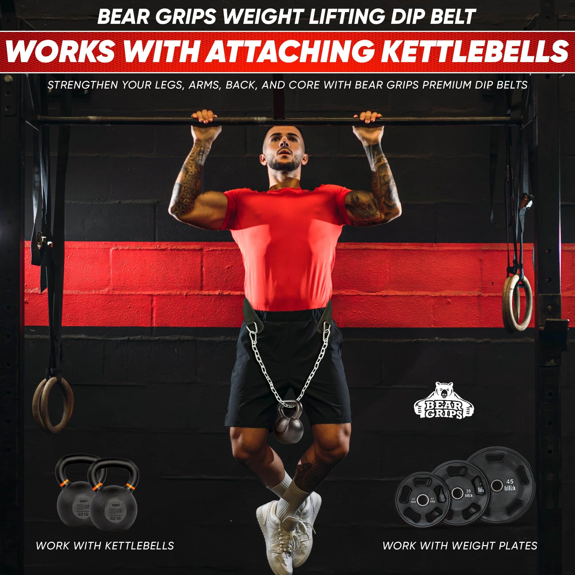 Cinturón de inmersión Bear Grips para -Negro - Imagen 6