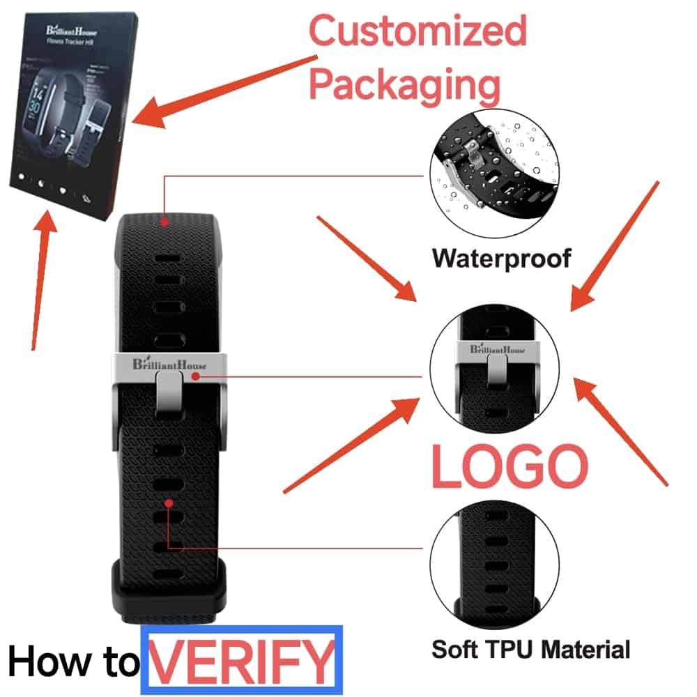 Fitness Tracker con Monitor de Ritmo Cardíaco/Contador de - Imagen 3