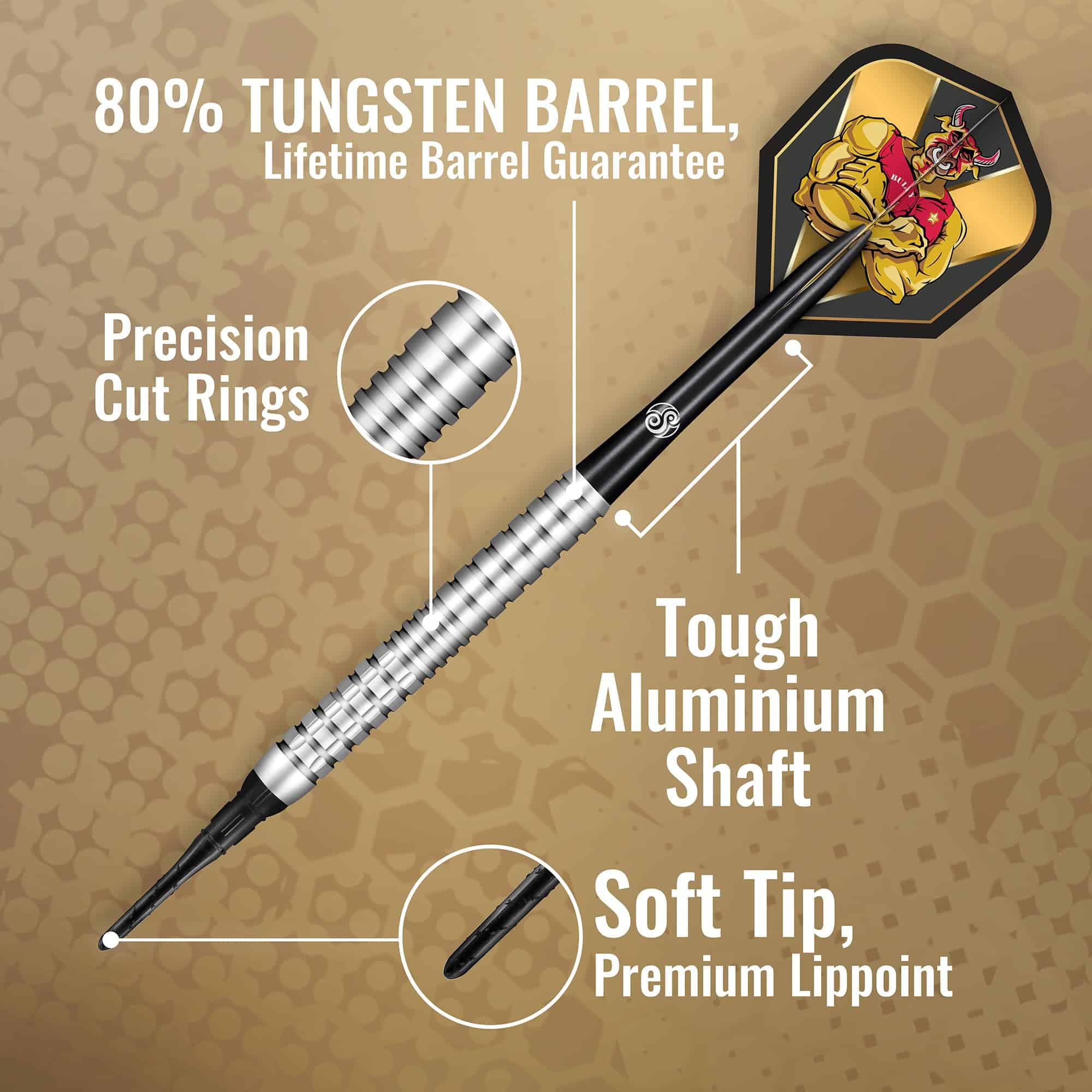 Dardos de Punta Blanda Shot!, Michael Smith Bully Boy - Imagen 4