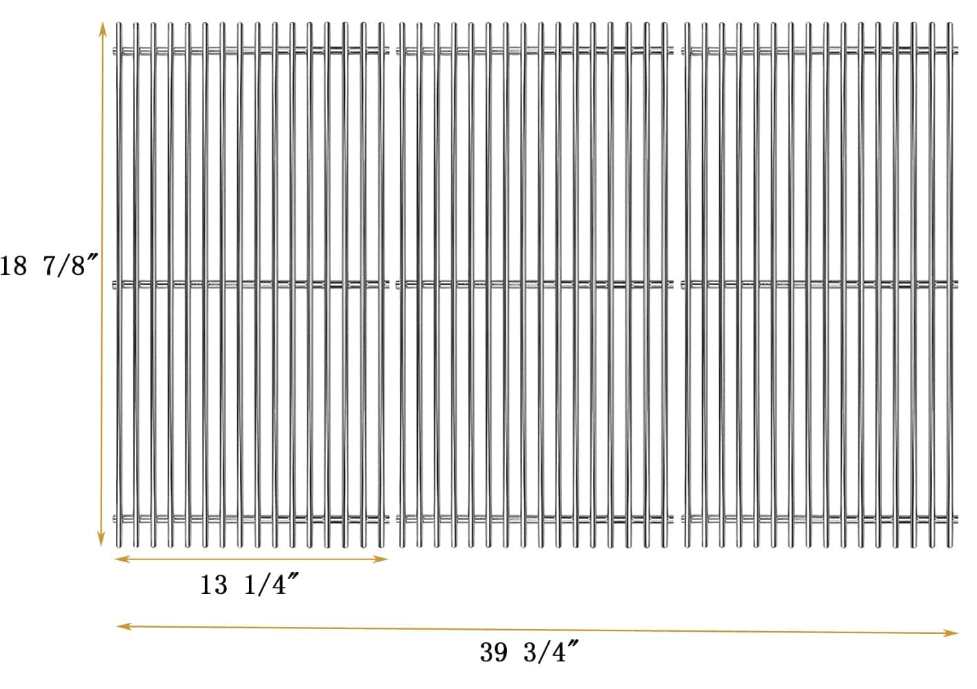 Htanch SF6803 (Paquete de 3) 18 7/8" Parrillas de Cocina de - Imagen 3