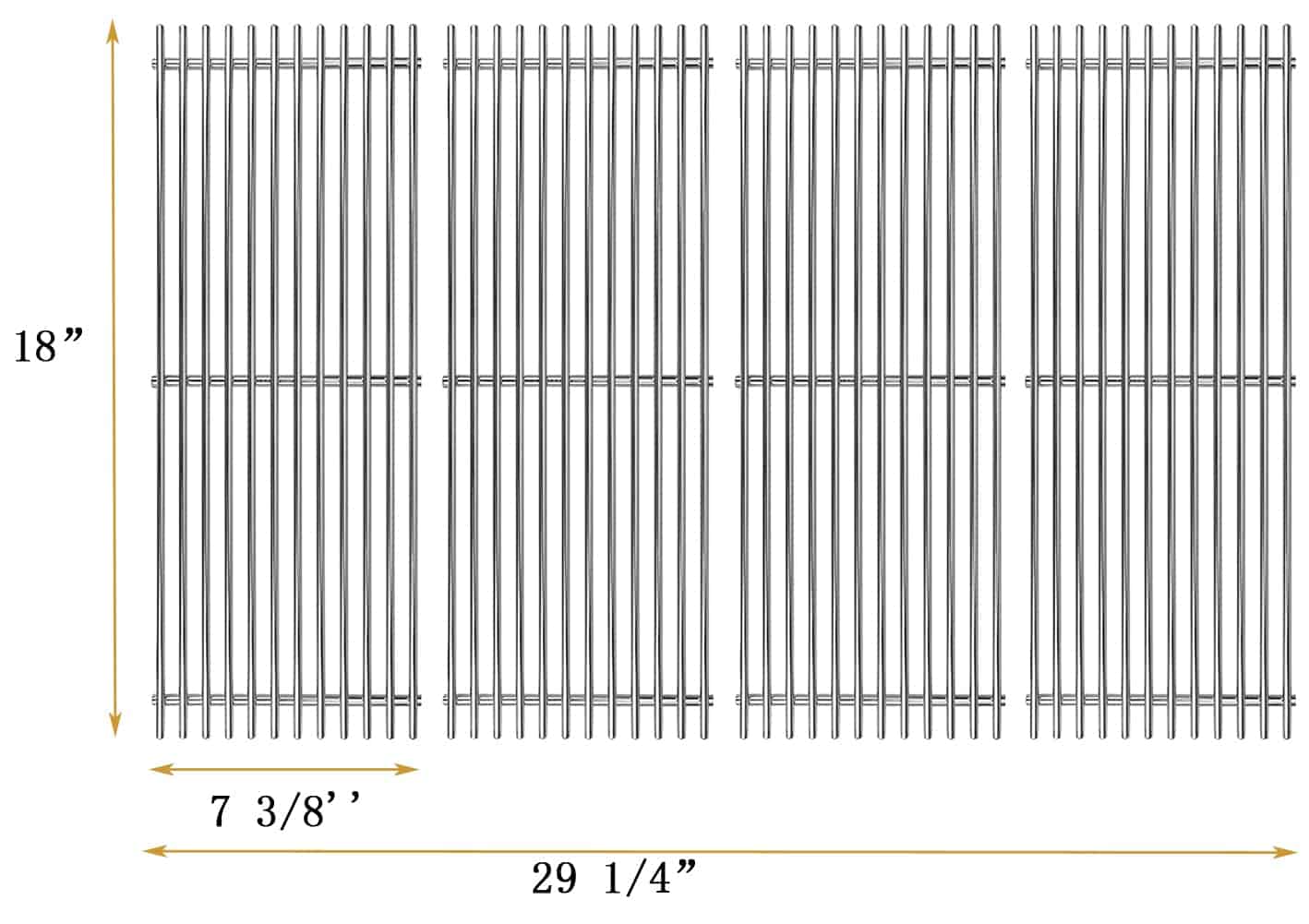 Parrillas de cocina Htanch BlazeC2 (Paquete de 4) para - Imagen 3