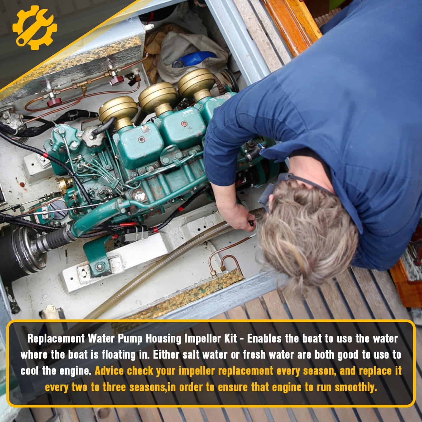 Kit de Impulsor de Bomba de Agua 807151A14 para Motores - Imagen 8