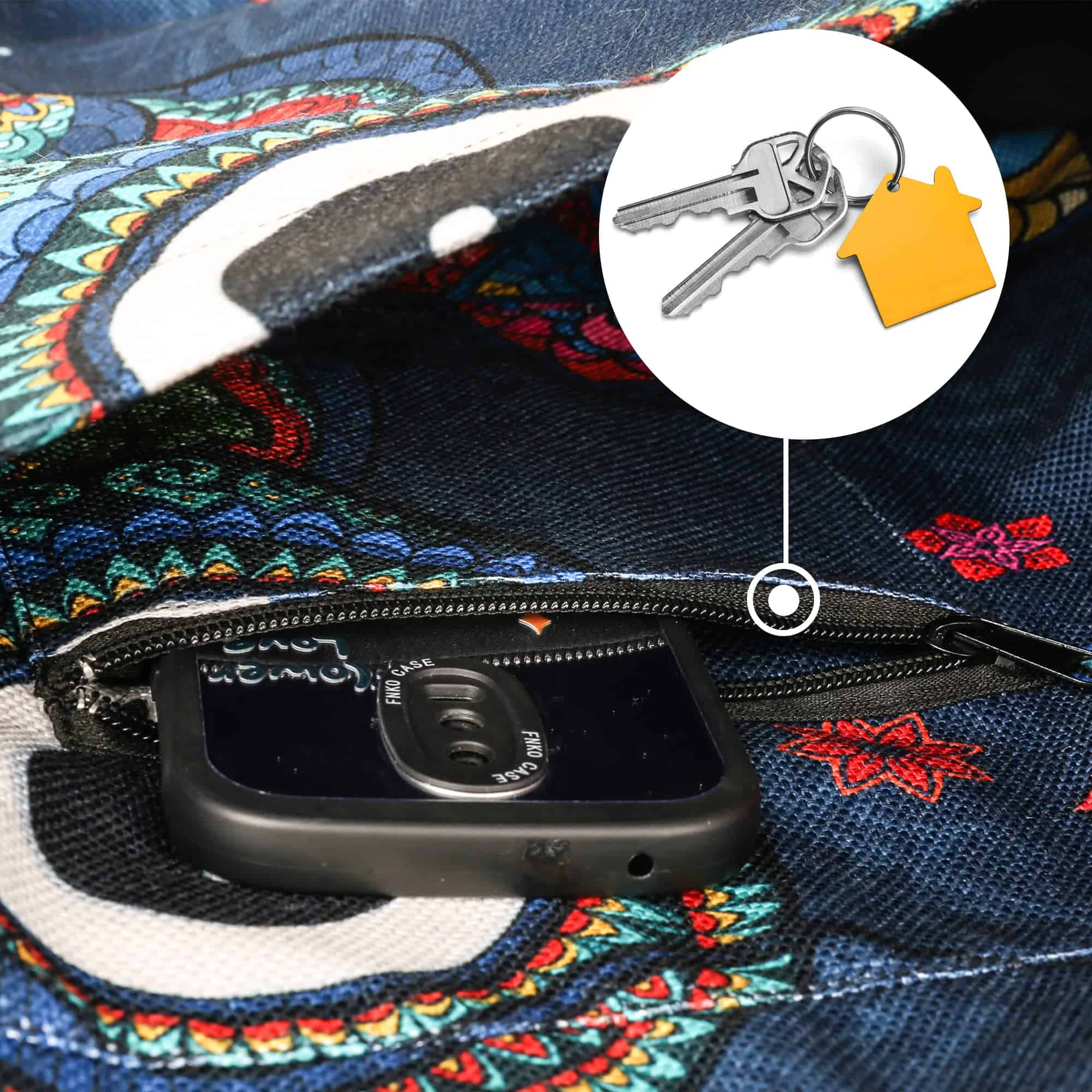 Bolso de transporte para tapete de yoga con diseño de búho - Imagen 4