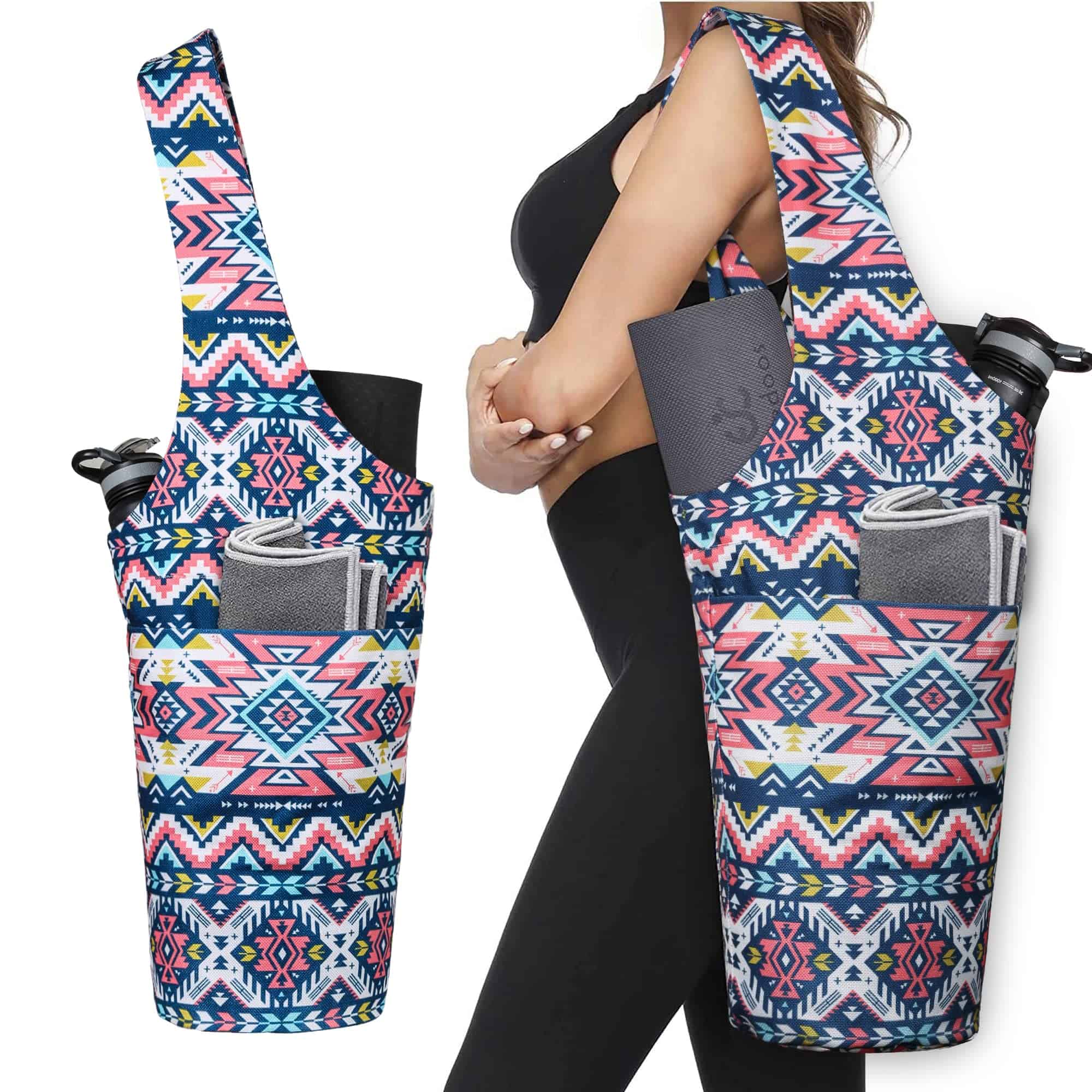 Bolso de Yoga Boho con Gran Bolsillo y Bolsillo con