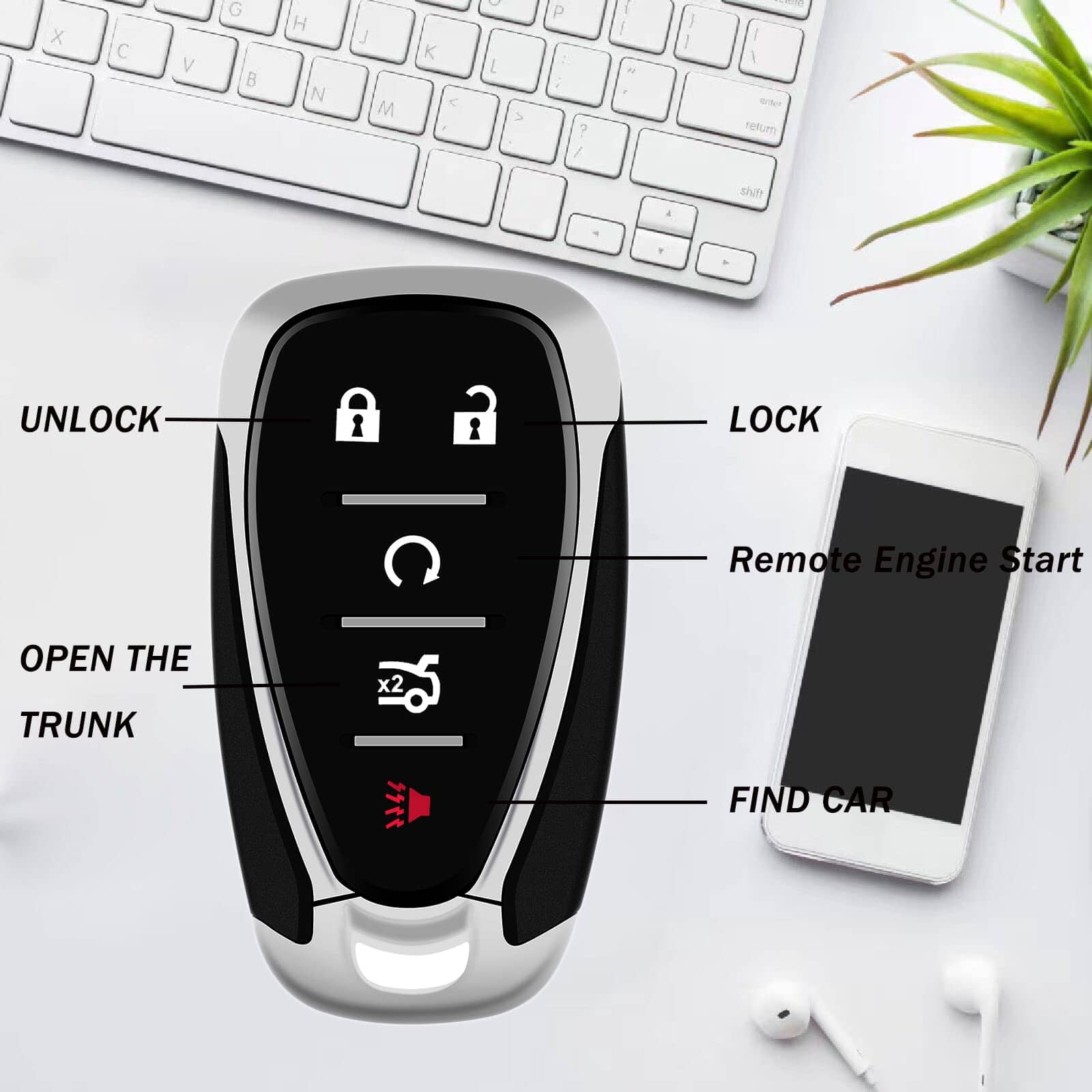 Reemplazo de Llave Remota Inteligente de Entrada Sin Llave - Imagen 4