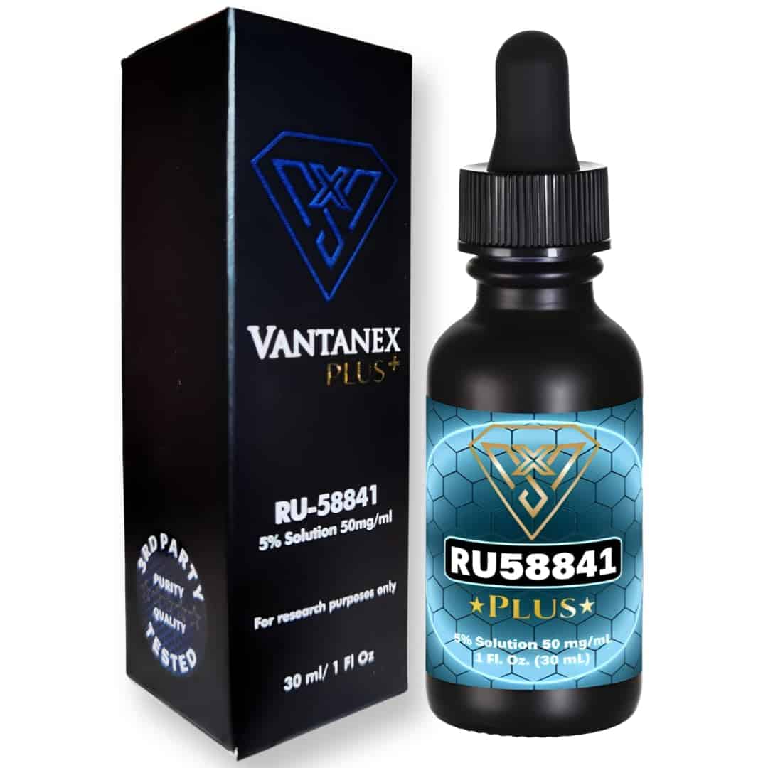 Vantanex RU58841 Plus 5% con Biotina, Complejo B, CoQ10