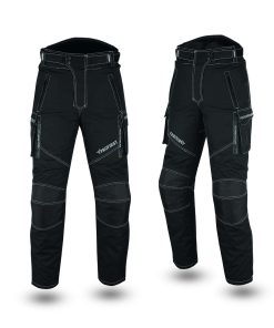 Pantalones de motocicleta para hombre y mujer con tela de