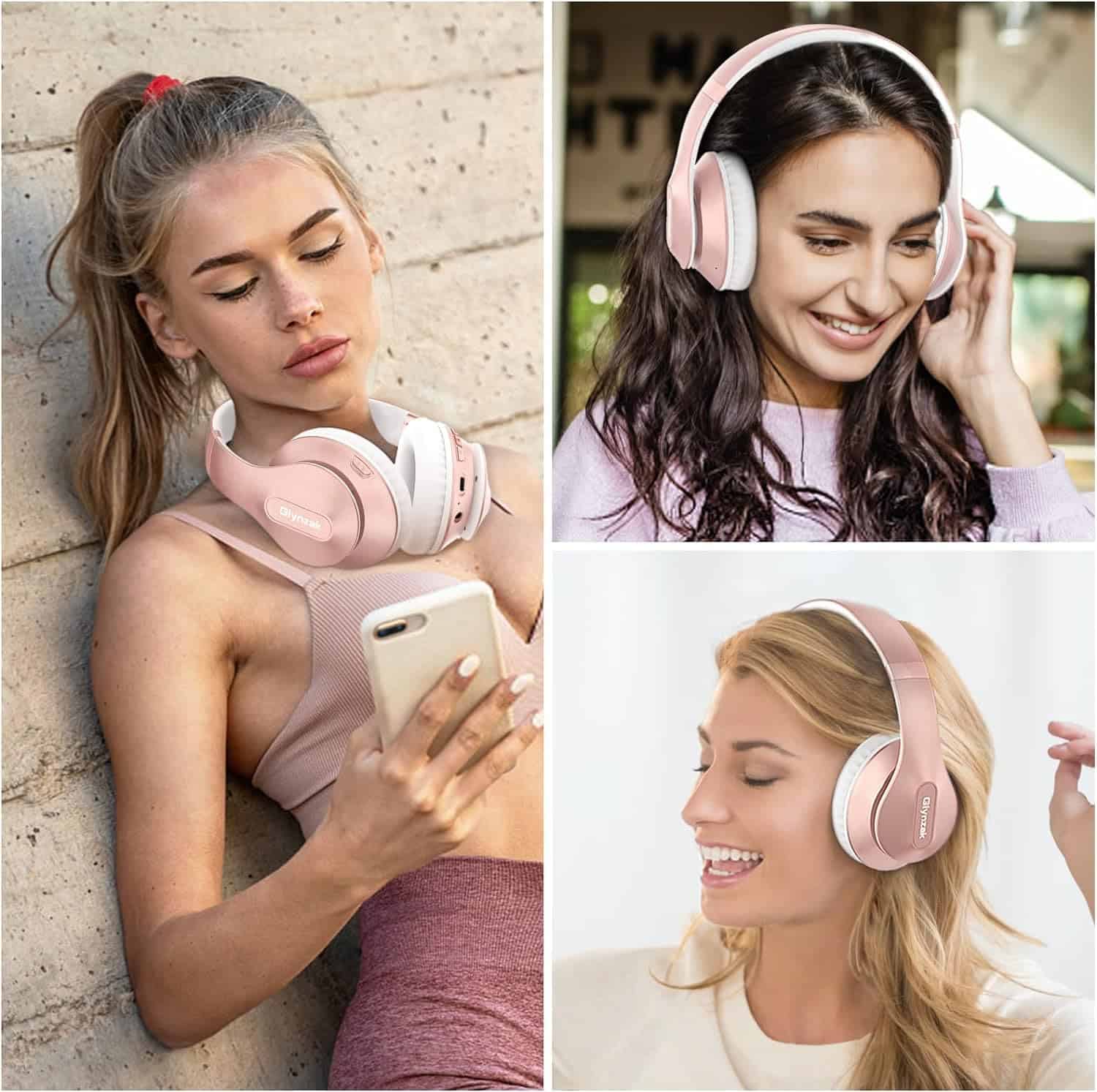 Audífonos inalámbricos Bluetooth Glynzak Over Ear 65H de - Imagen 8