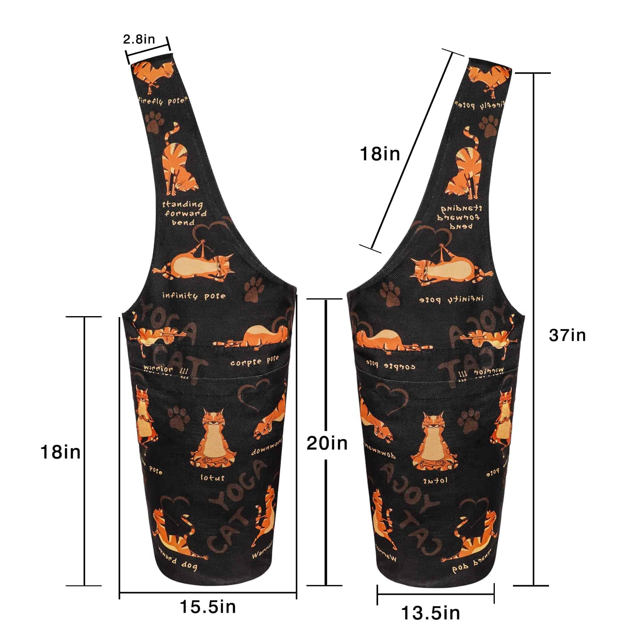 Bolso para tapete de yoga - Tote largo con gran bolsillo - Imagen 5