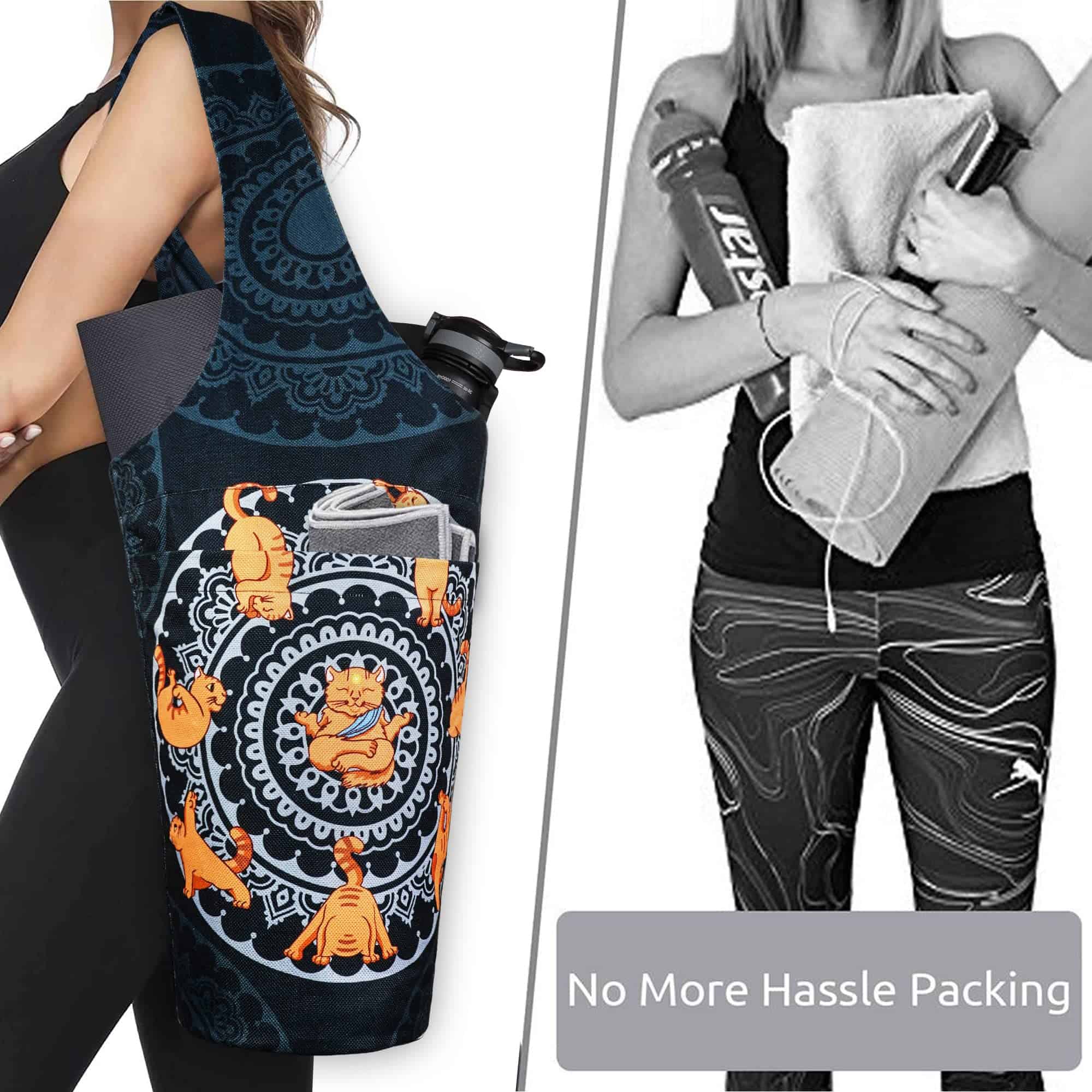 Bolsa de yoga BagYG - Bolso largo con bolsillos que - Imagen 6