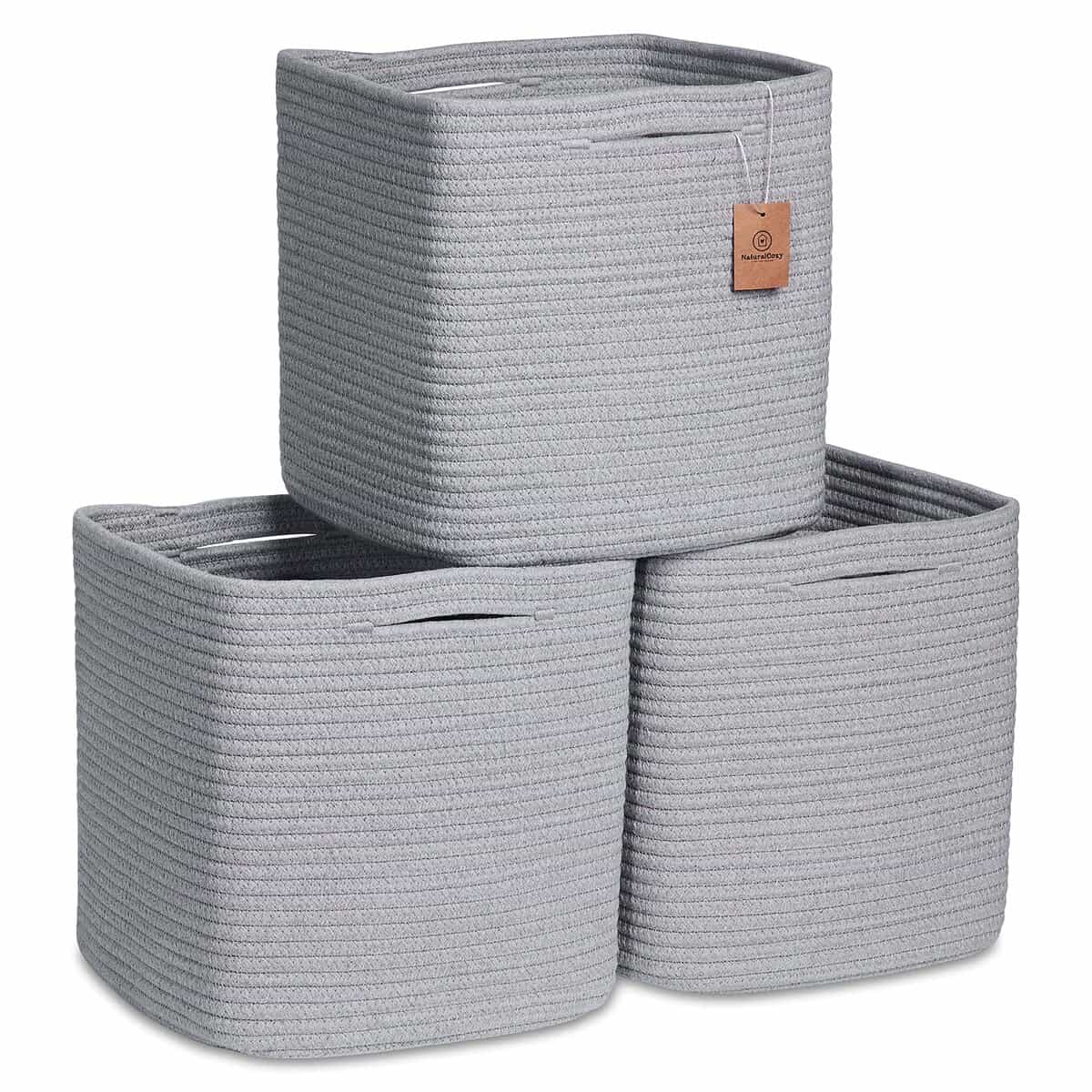 Cajas de Almacenamiento NaturalCozy de 11 Pulgadas de