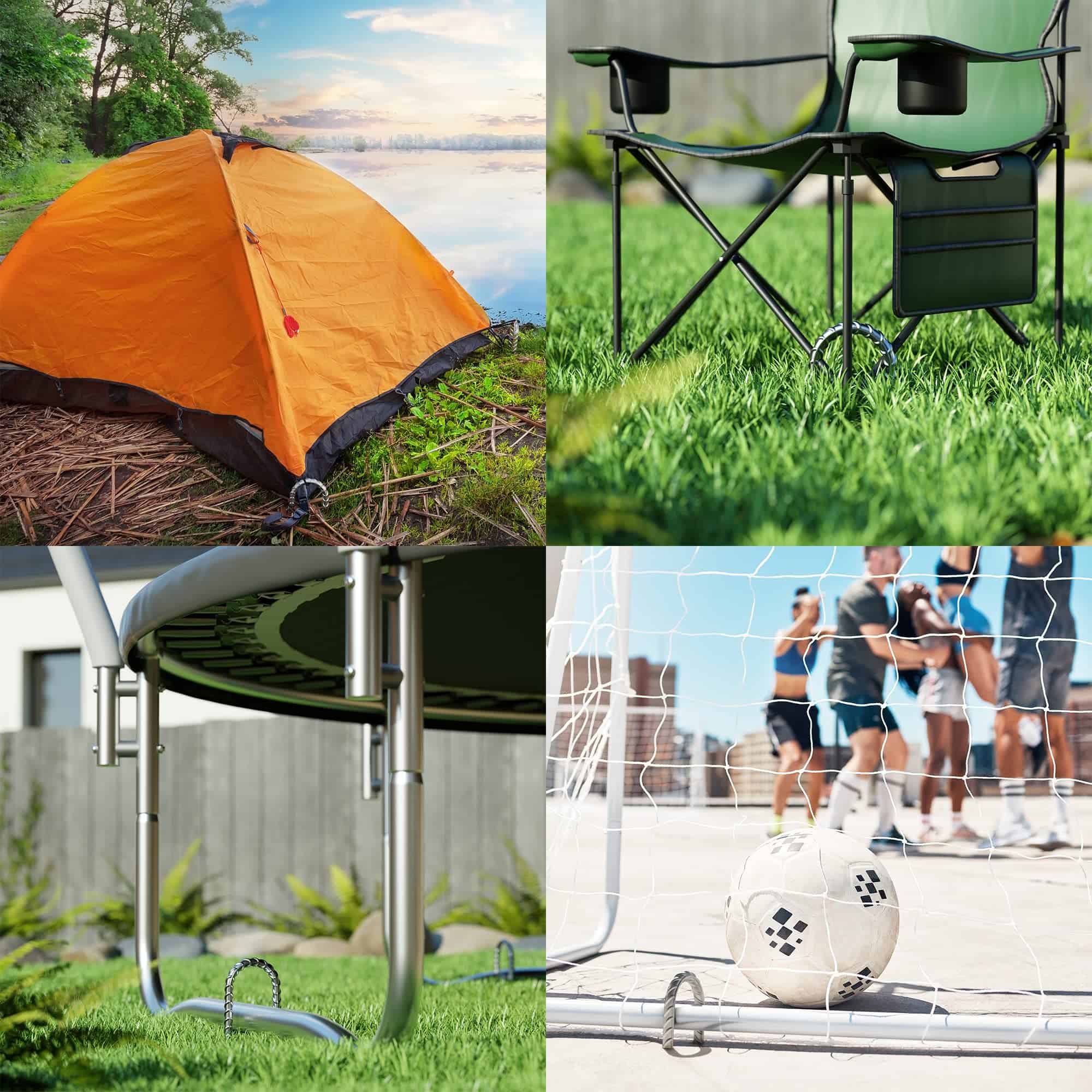 Anclajes de Trampolín Ultrarresistentes Happin para Viento - Imagen 8