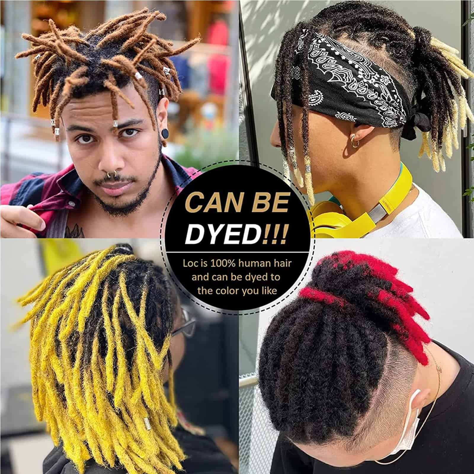 Extensiones de Dreadlock de Cabello Humano de 6-18 Pulgadas - Imagen 7