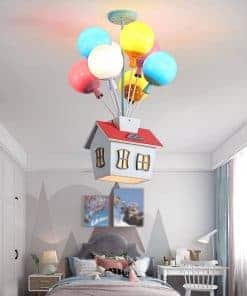 Lámpara de techo con forma de casa para niños PSXPSXO Globo