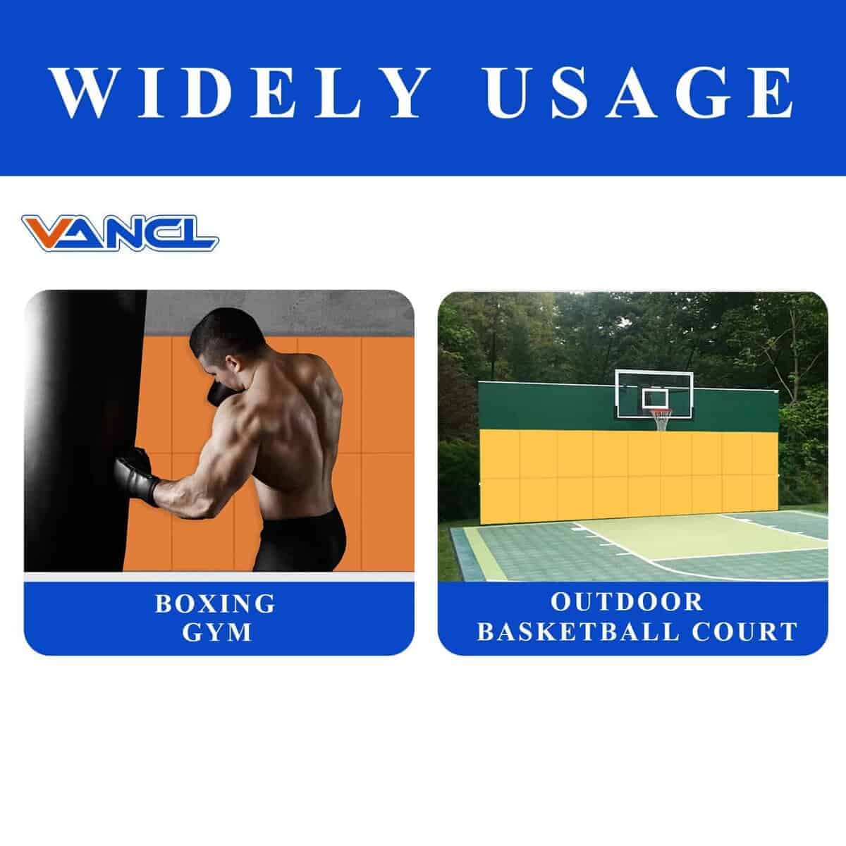 VANCL Acolchado de Pared para Gimnasio 2" Grosor - Imagen 8