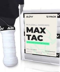 ADV MaxTac Tacky Pickleball Overgrip - 6 y -Blanco