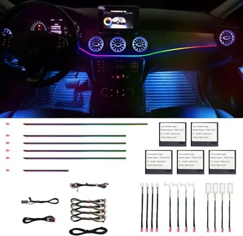 Luces de ambiente interiores para automóviles HMYC, 18 en 1 - Imagen 9