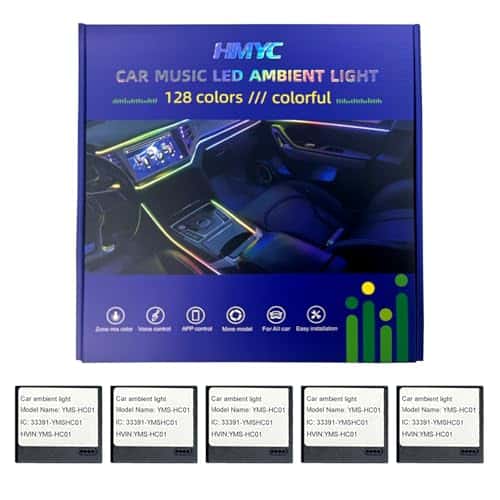 Luces de ambiente interiores para automóviles HMYC, 18 en 1 - Imagen 10
