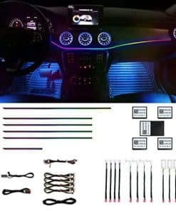 Luces de ambiente interiores para automóviles HMYC, 18 en 1