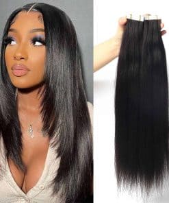 Extensiones de Cabello Tape in Yaki Ligero Pelo Humano